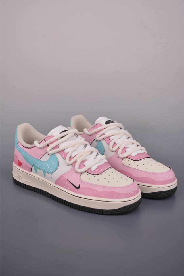Nike Air Force 1 Low 甜心奶漏 原楦头原纸板 打造纯正空军版型 专注外贸渠道 全掌内置蜂窝气垫 原盒配件 原厂中底钢印、拉帮完美 官方货号: