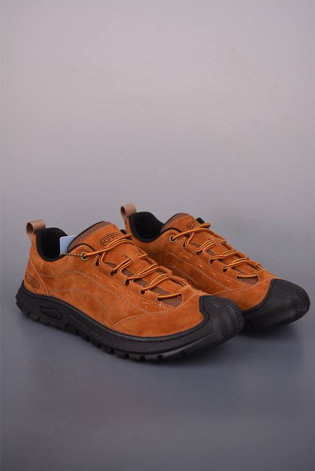 Keen Jasper Rocks Sp 科恩贾斯珀都市系列 复古低帮系带户外风露营徒步登山运动训练鞋 采用固色翻毛皮鞋面材质 内嵌高密度Eva发泡缓震脚垫 外