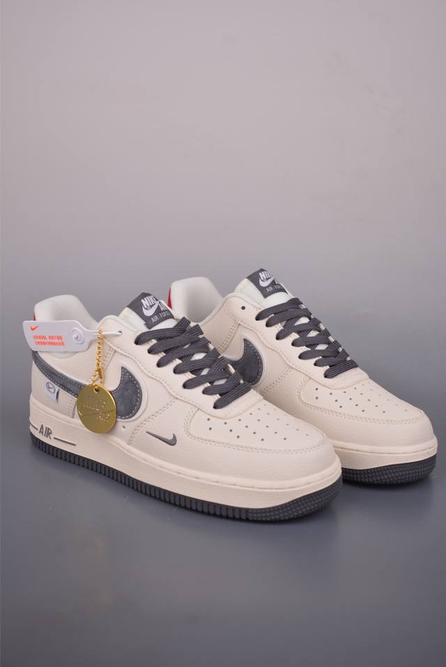 Nike Air Force 1 Low 白灰红 原楦头原纸板 打造纯正空军版型 专注外贸渠道 全掌内置蜂窝气垫 原盒配件 原厂中底钢印、拉帮完美 官方货号: