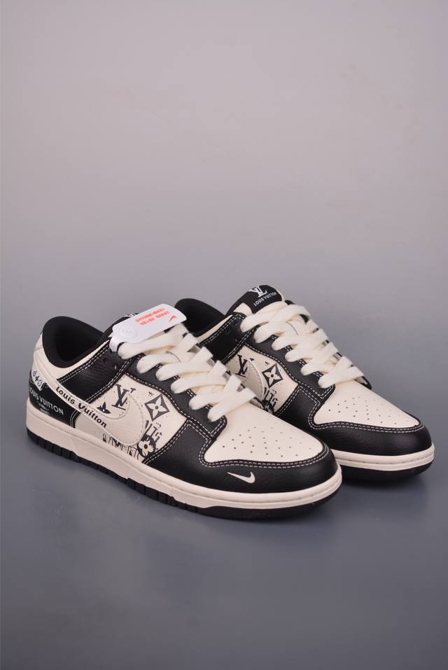 Nike Sb Dunk Low Lv联名 纯原大厂出品 极力推荐 原装头层材料 独家版型蒸餾加工 帶來的是更好的视觉和脚感体验 大厂纯原品质出货 清洁度 电绣