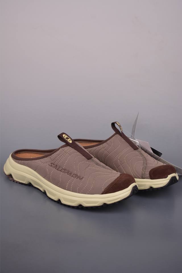 Salomon萨洛蒙 Rx Slide 3.0 防磨防滑包头一脚蹬拖鞋 脚感轻盈舒适 面料透气性好 鞋底防滑舒适 颜色清新适合夏天 清爽搭配 官方货号: 477