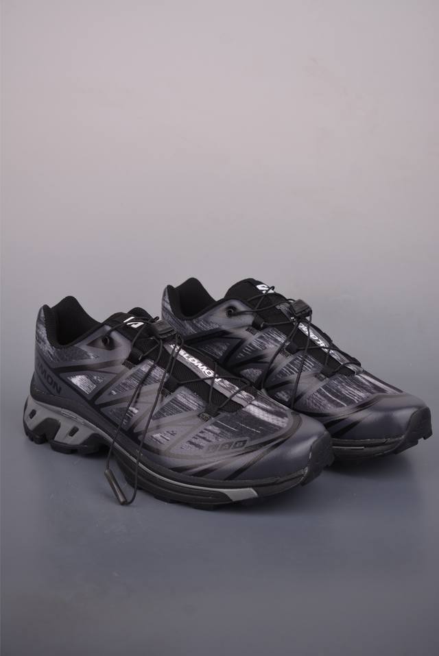 法国户外品牌-萨洛蒙 Salomon Xt-6 Camo 探索者系列 纯原版本 潮流越野机能户外休闲运动跑步鞋 采用透气网布与防护皮革组合鞋面材质 牛角扣系带开