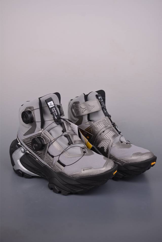 L Kailas凯乐石Fuga Ex Boa 高帮越野跑山鞋防滑透气弹力户外跑步鞋 透气针织鞋面搭配Boa螺丝系带系统 带来舒适便捷的穿着体验 较厚的鞋底设计为