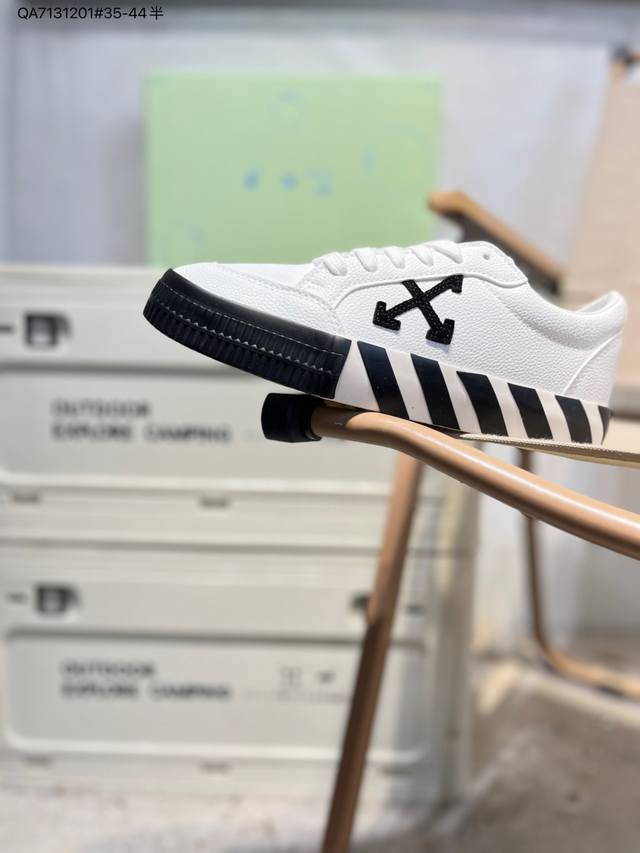 Off-White Gym Shoes Lovers 舒适百搭防滑耐磨低帮帆布鞋Qa7131201#35-44半
