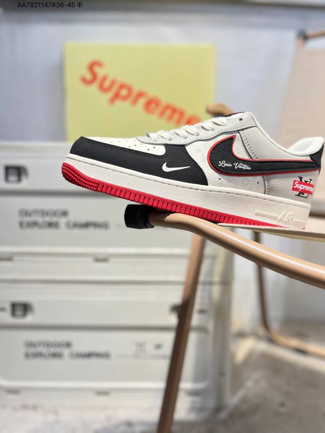 福利特价 公司级头层皮Nk Air Force 1'07 Low 空军一号低帮休闲板鞋 #定制皮料 原楦原纸板 纯正空军版型 高清洁度 内置全掌气垫Xs1958