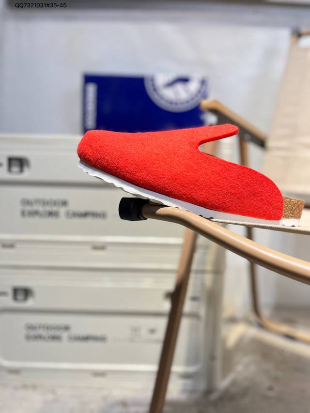 勃肯鞋Birkenstock 真皮软木拖 出口韩国的订单！ 有没有姐妹跟我一样，喜欢鞋拖，懒得弯腰系鞋带 所以Birkenstock博肯鞋真的是我的爱 很久就一