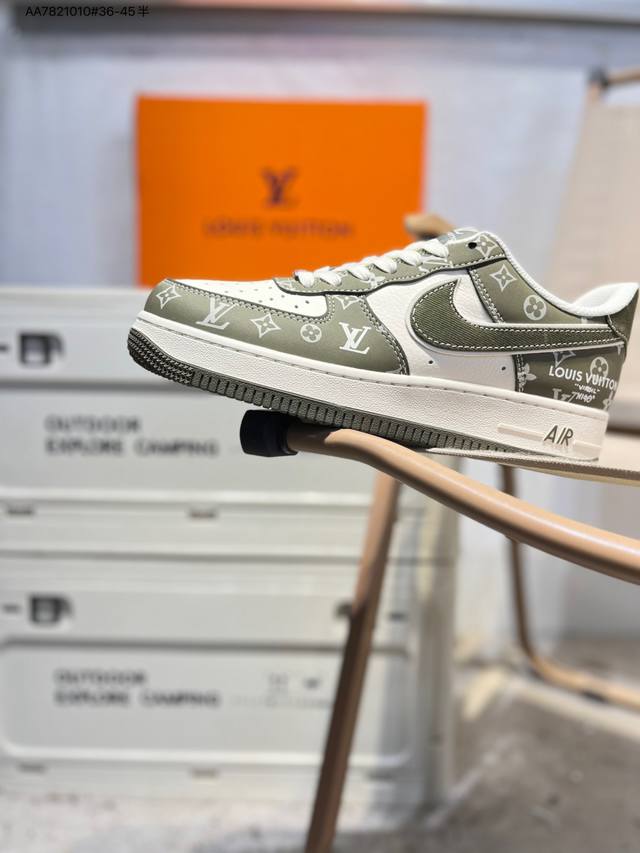 公司级头层皮Nk Air Force 1'07 Low 空军一号低帮休闲板鞋 #定制皮料 原楦原纸板 纯正空军版型 高清洁度 内置全掌气垫Xs1958 Aa78