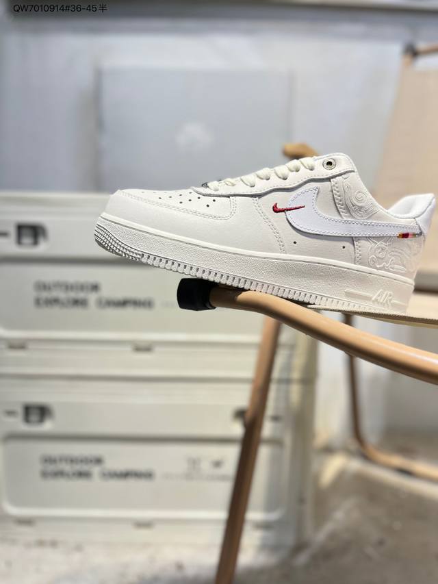 马年限定# Nk Air Force 1'07 Low 空军一号低帮休闲板鞋 #定制皮料 原楦原纸板 纯正空军版型 高清洁度 内置全掌气垫Iq1119 Qw70