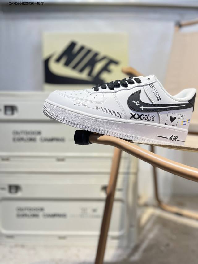 Nk Air Force 1'07 Low 空军一号低帮休闲板鞋 #定制皮料 原楦原纸板 纯正空军版型 高清洁度 内置全掌气垫Cw2288 Qa7060823#