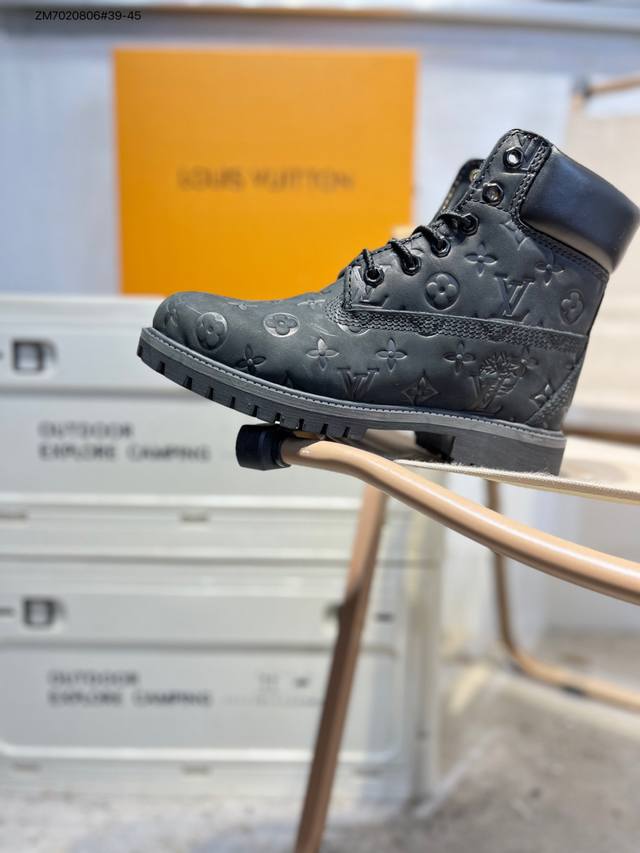 Timberland X Louis Vuitton Lv联名款 添柏岚 天伯伦老花大黄靴 原厂五金开模鞋带扣 全新升级Zm7020806#39-45