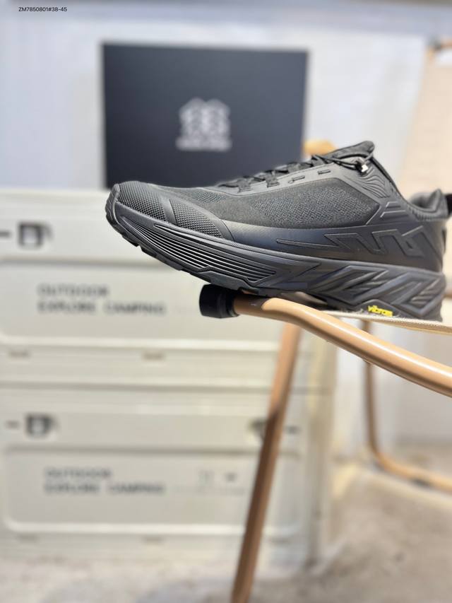 纯原版本 可隆Kolon Sport Skyler 2 舒适柔软 轻便回弹 低帮 徒步鞋 男款 黑色 脚感软到像踩云朵 鞋面柔软贴合脚型，走石子路也不硌脚；防滑