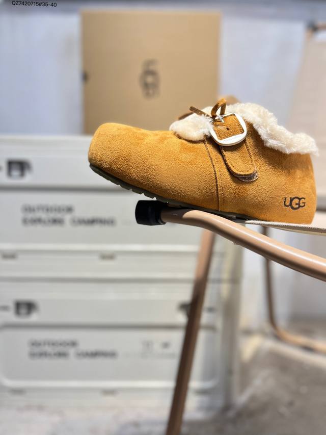 Ugg 雪地靴 防水麂绒皮革鞋面 美国轻奢品牌Ugg W Neuel尼瓦尔系列秋冬新款防污系列休闲保暖20251206 Qz7420715#35-40