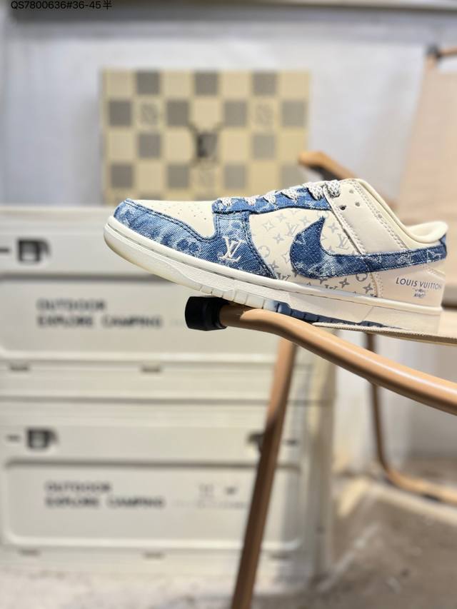 Lv X Nike Sb Dunk Low 大厂出品 极力推荐 新配色 原装头层材料 独家版型蒸餾加工 帶來的是更好的视觉和脚感体验 大厂纯原品质出货 清洁度