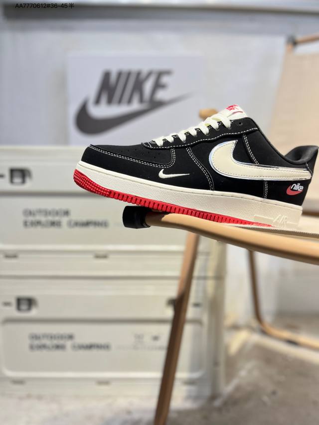 Nk Air Force 1'07 Low 空军一号低帮休闲板鞋 #定制皮料 原楦原纸板 纯正空军版型 高清洁度 内置全掌气垫Df0188 Aa7770612#