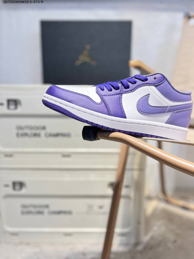 公司级头层皮乔丹Air Jordan 1 Low Aj1低帮系列篮球鞋 官方同步配色 原装级产物 #拒绝公底 立体鞋型 细节完美 高清洁度553560 Qx70
