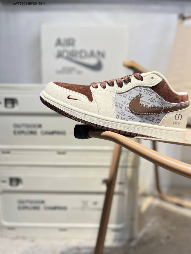 公司级头层皮乔丹Air Jordan 1 Low Aj1低帮系列篮球鞋 官方同步配色 原装级产物 #拒绝公底 立体鞋型 细节完美 高清洁度Qd1988 Aw76
