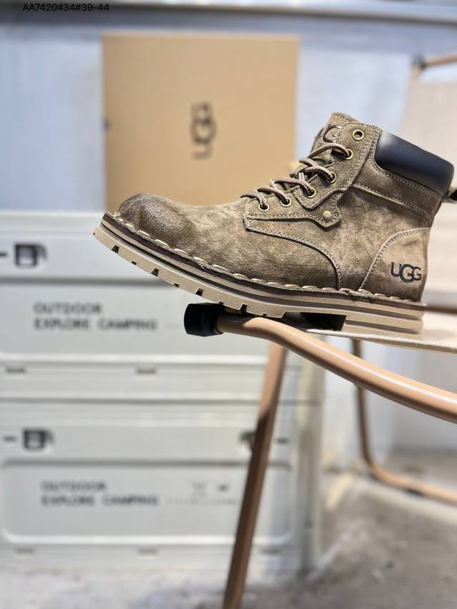 Ugg 雪地靴 防水麂绒皮革鞋面 美国轻奢品牌Ugg W Neuel尼瓦尔系列秋冬新款防污系列休闲保暖20251203 Aa7420434#39-44