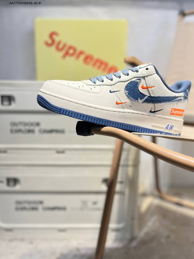 Nk Air Force 1'07 Low 空军一号低帮休闲板鞋 #定制皮料 原楦原纸板 纯正空军版型 高清洁度 内置全掌气垫Qw5606 Aa7770418#
