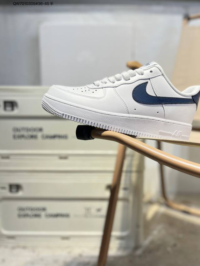 公司级头层皮Nk Air Force 1'07 Low 空军一号低帮休闲板鞋 #定制皮料 原楦原纸板 纯正空军版型 高清洁度 内置全掌气垫Fj4146 Qw70