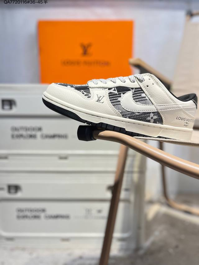 Lv X Nike Sb Dunk Low 大厂出品 极力推荐 新配色 原装头层材料 独家版型蒸餾加工 帶來的是更好的视觉和脚感体验 大厂纯原品质出货 清洁度
