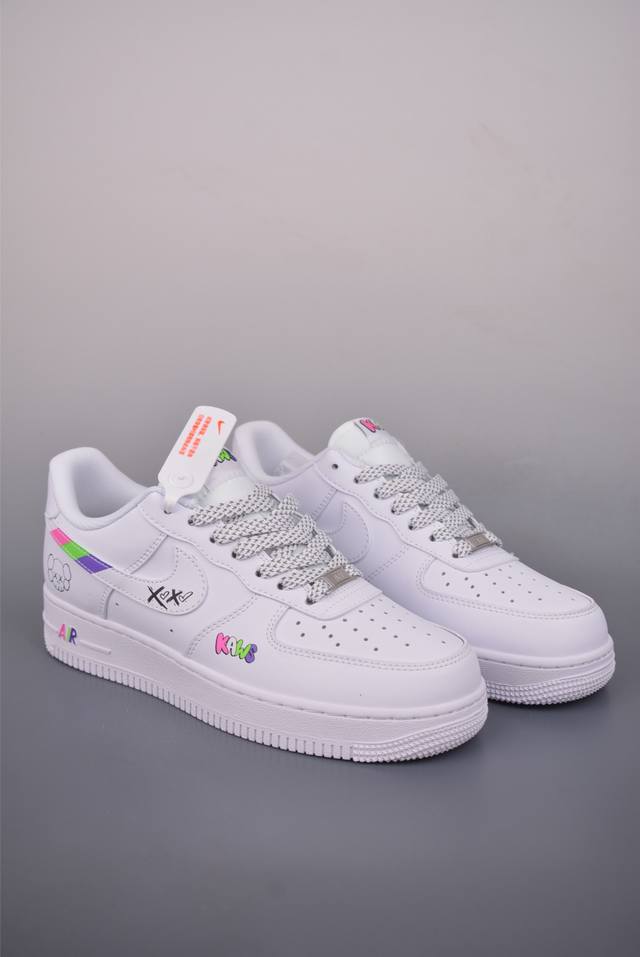 Nike Air Force 1 Low 暴力熊联名 原楦头原纸板 打造纯正空军版型 专注外贸渠道 全掌内置蜂窝气垫 原盒配件 原厂中底钢印、拉帮完美 官方货号
