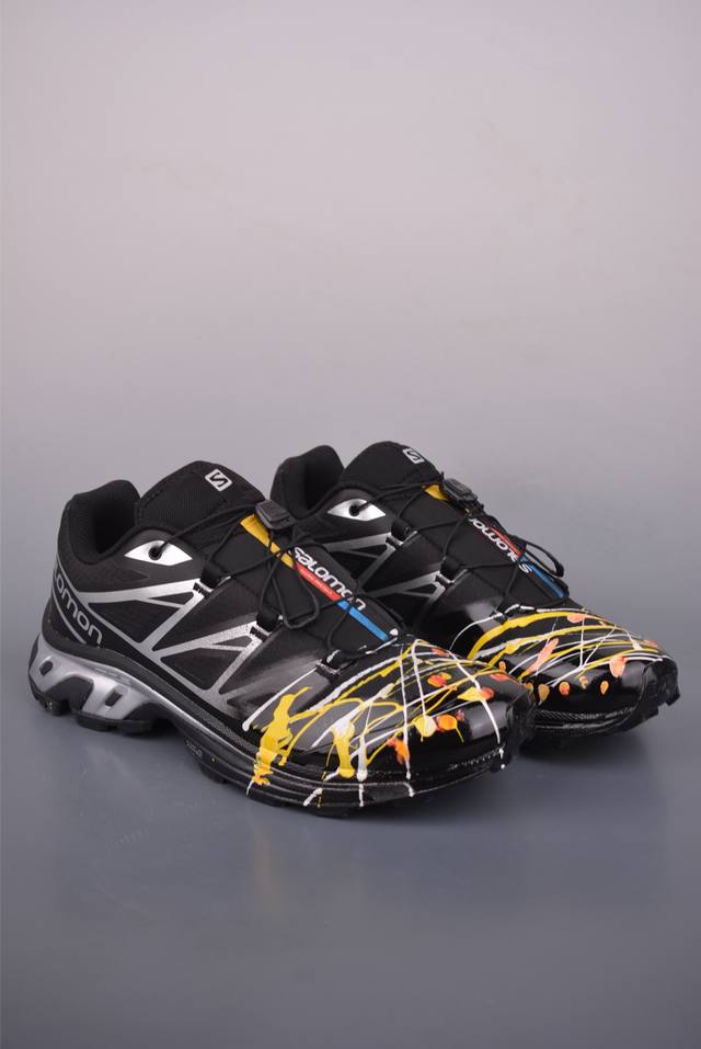 Salomon Xt-6 Gtx 流彩飞墨 萨洛蒙潮流越野机能户外功能鞋 莞产定制 纯原外贸平台特供订单 耗时半年巨作 全套原纸板楦头开发 原厂特供网布配套加持