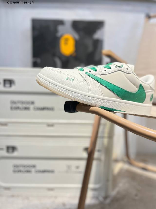 公司级头层皮乔丹Air Jordan 1 Low Aj1低帮系列篮球鞋 官方同步配色 原装级产物 #拒绝公底 立体鞋型 细节完美 高清洁度Dm7866 Qs77