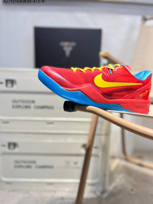 Nike Zoom Kobe Ⅷ System 科比8代低帮实战篮球鞋 鞋垫升级配备超厚phylon中底 前后掌部位搭载Zoom气垫单元 塑料碳纤维支撑中板 K