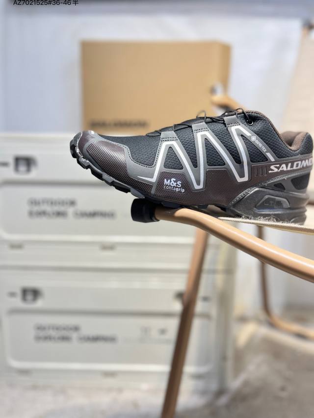 萨洛蒙 Salomon Speed Cross 3 织物皮革低帮全能越野透气休闲运动鞋 Salomon 正式推出全新概念鞋款 Speedcross 以侵略性设计