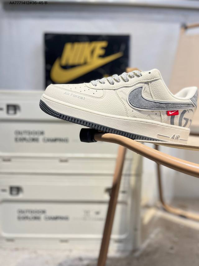 Nk Air Force 1'07 Low 空军一号低帮休闲板鞋 #定制皮料 原楦原纸板 纯正空军版型 高清洁度 内置全掌气垫Xl1982 Aa7771412#