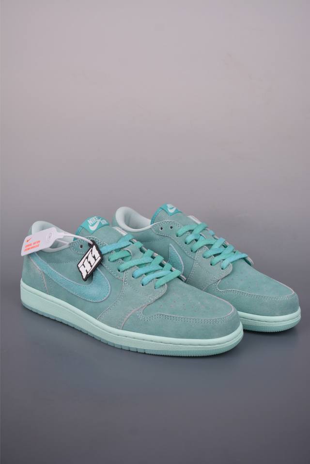 Air Jordan 1 Low 水洗青釉 Aj1乔1低帮休闲板鞋 同步官方配色 市场唯一独家头层皮打造 原鞋原档案开发 原厂皮料 原档冲孔鞋头 正确满胶鞋垫