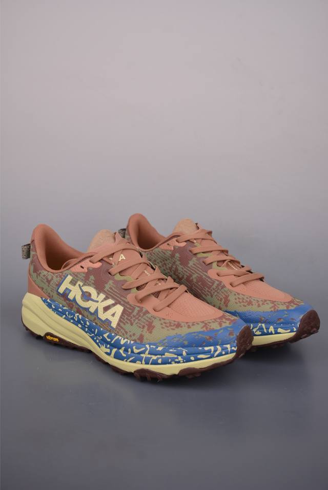 Hoka One One M Speedgoat 6 低帮专业越野跑步鞋 实拍首发 相较于前几代Mafate包裹感更好 跟Speedgoat 快速羚羊 系列比起
