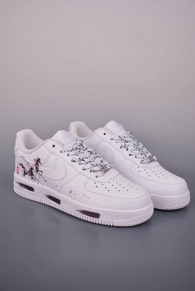 Nike Air Force 1 Low 墨马 原楦头原纸板 打造纯正空军版型 专注外贸渠道 全掌内置蜂窝气垫 原盒配件 原厂中底钢印、拉帮完美 官方货号: C