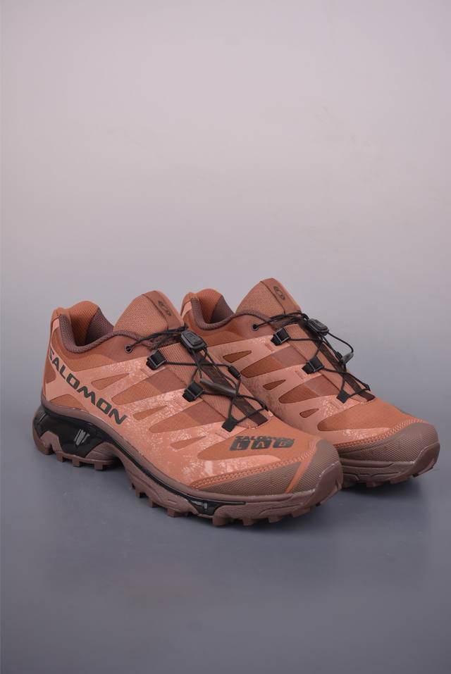 法国户外品牌-萨洛蒙 Xt-4 Og protective 探索者系列 纯原版本 潮流越野机能户外休闲运动跑步鞋 采用透气网布与防护皮革组合鞋面材质 牛角扣系带