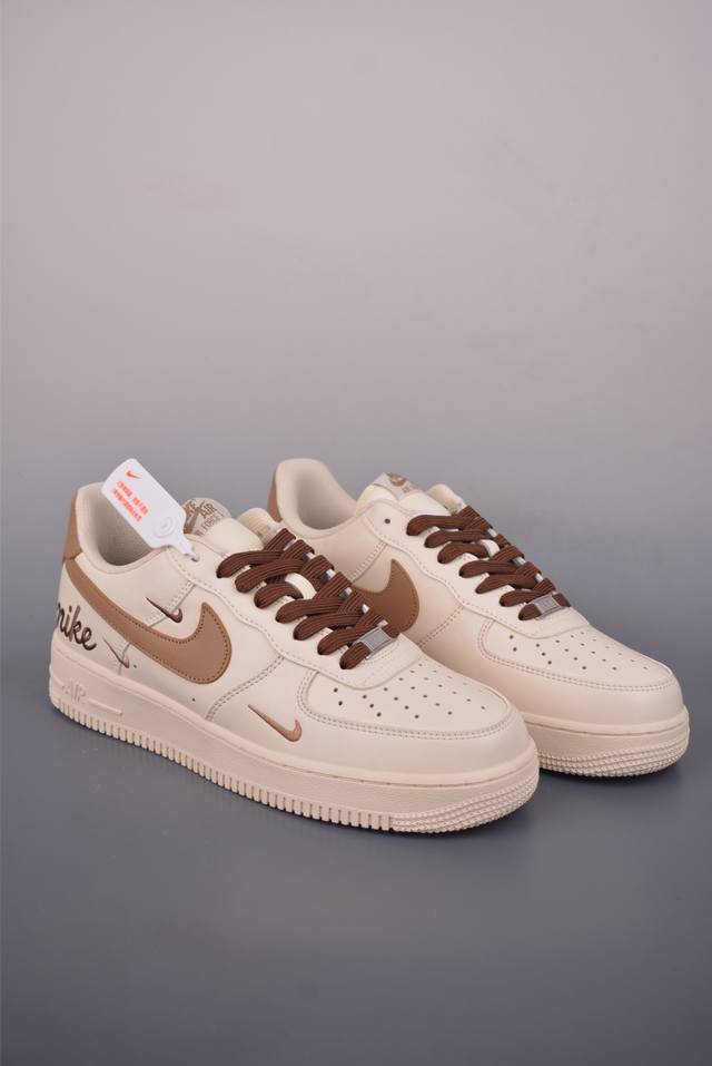 Nike Air Force 1 Low 奶棕 原楦头原纸板 打造纯正空军版型 专注外贸渠道 全掌内置蜂窝气垫 原盒配件 原厂中底钢印、拉帮完美 官方货号: N