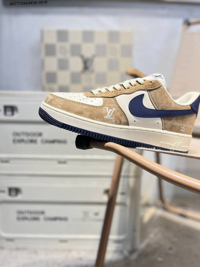 Nk Air Force 1'07 Low 空军一号低帮休闲板鞋 #定制皮料 原楦原纸板 纯正空军版型 高清洁度 内置全掌气垫Nh0601 Aa7772444#