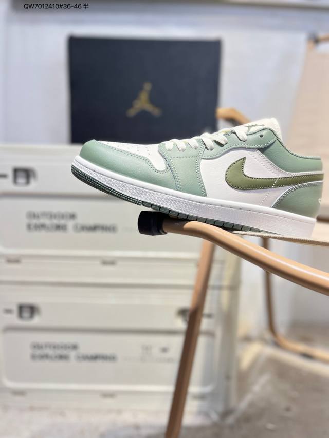 公司级头层皮乔丹Air Jordan 1 Low Aj1低帮系列篮球鞋 官方同步配色 原装级产物 #拒绝公底 立体鞋型 细节完美 高清洁度553558 Qw70