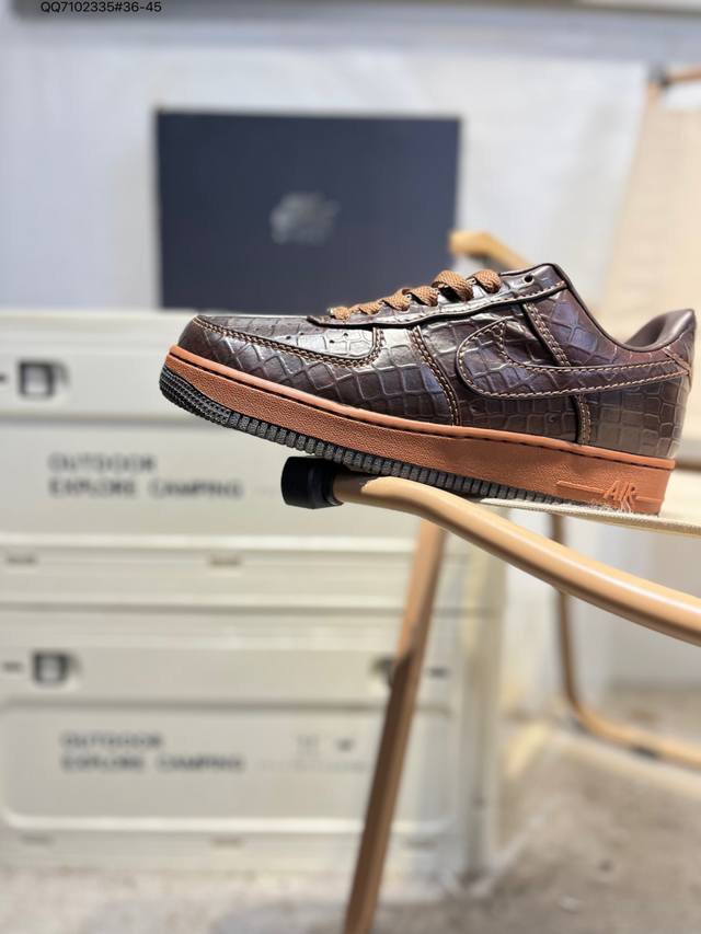 Nk Air Force 1'07 Low 空军一号低帮休闲板鞋 #定制皮料 原楦原纸板 纯正空军版型 高清洁度 内置全掌气垫Ii7090 Qq7102335#