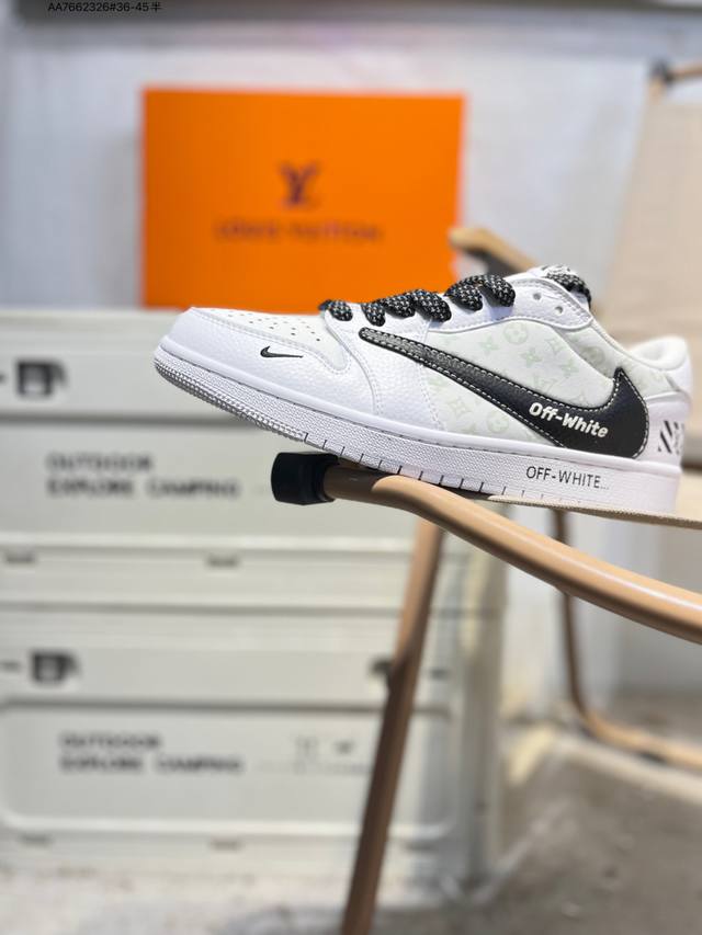 公司级头层皮乔丹Air Jordan 1 Low Aj1低帮系列篮球鞋 官方同步配色 原装级产物 #拒绝公底 立体鞋型 细节完美 高清洁度Hs2506 Aa76