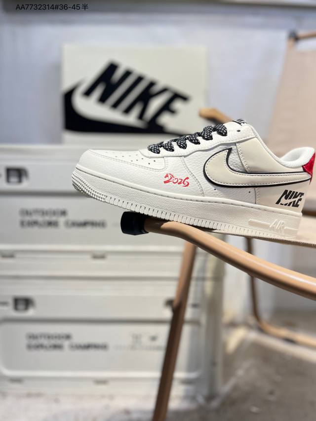 Nk Air Force 1'07 Low 空军一号低帮休闲板鞋 #定制皮料 原楦原纸板 纯正空军版型 高清洁度 内置全掌气垫Cs5288 Aa7732314#