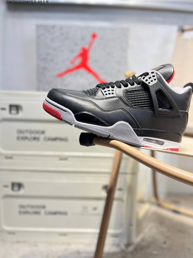 纯原版 Air Jordan 4 Retro Aj4 乔4全新升级改良 顶级原厂 原鞋原楦原纸板同源开发 完美呈现乔4的版型 内侧正确双色网格 还原细节 原厂皮