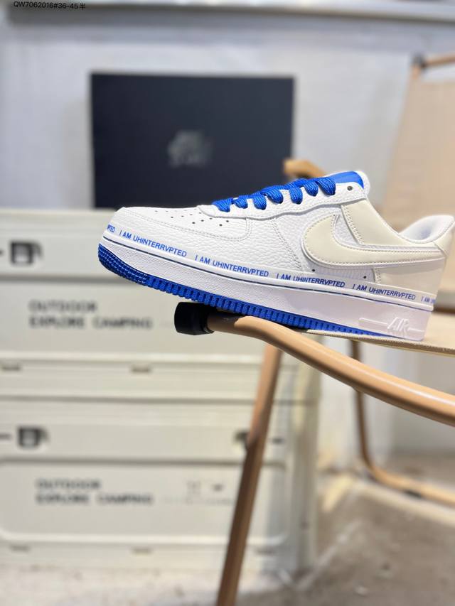 Nk Air Force 1'07 Low 空军一号低帮休闲板鞋 #定制皮料 原楦原纸板 纯正空军版型 高清洁度 内置全掌气垫Cq0494 Qw7062016#