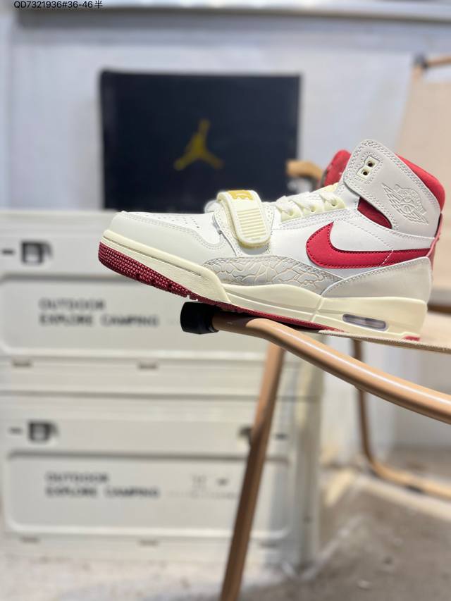 马年限定 Air Jordan Legacy Aj312 Low 复古篮球鞋 白灰红 市场独一档产物 全套原纸板楦头开发 原厂大底磨具加持立体防滑纹理 原档数据