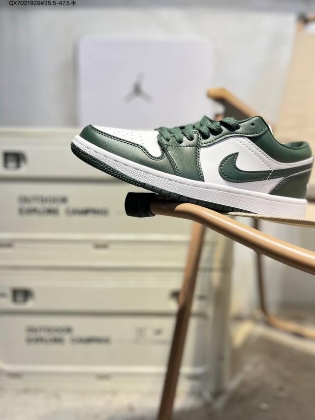 公司级头层皮乔丹Air Jordan 1 Low Aj1低帮系列篮球鞋 官方同步配色 原装级产物 #拒绝公底 立体鞋型 细节完美 高清洁度Dc0774 Qx70
