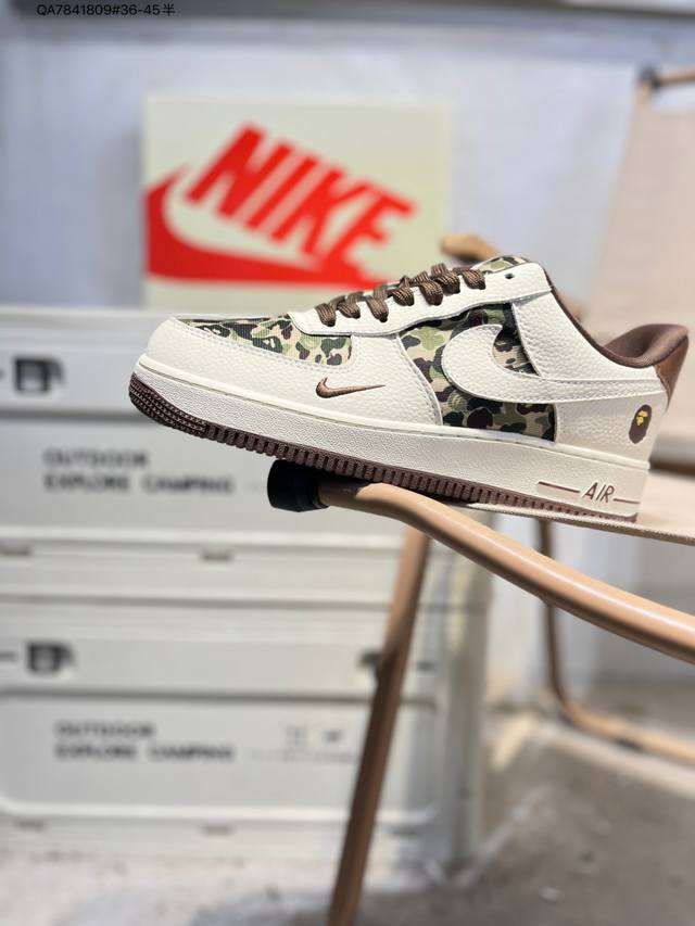 Nk Air Force 1'07 Low 空军一号低帮休闲板鞋 #定制皮料 原楦原纸板 纯正空军版型 高清洁度 内置全掌气垫Kk1988 Qa7841809#