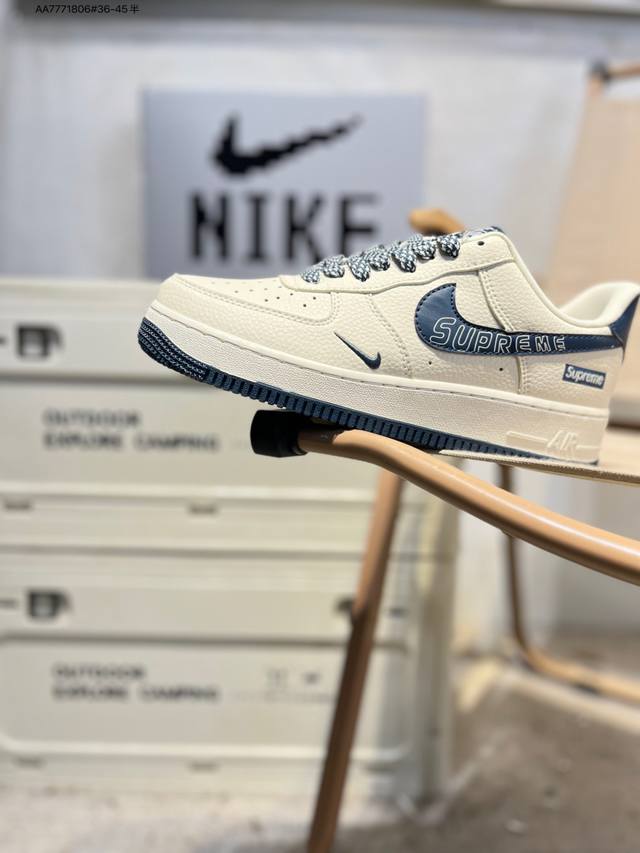 Nk Air Force 1'07 Low 空军一号低帮休闲板鞋 #定制皮料 原楦原纸板 纯正空军版型 高清洁度 内置全掌气垫Xx3168 Aa7771806#