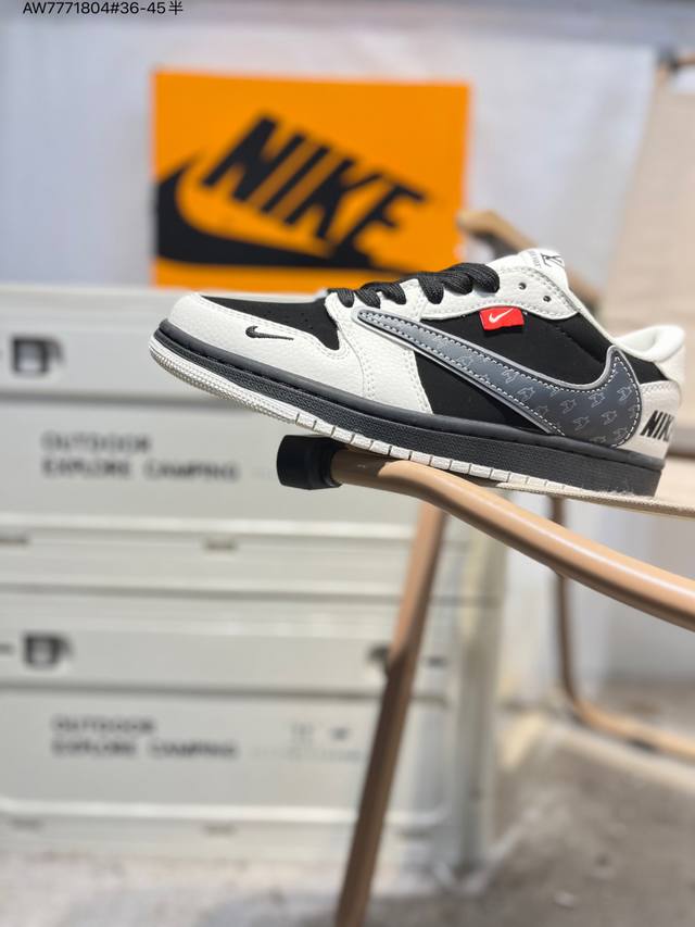 公司级头层皮乔丹Air Jordan 1 Low Aj1低帮系列篮球鞋 官方同步配色 原装级产物 #拒绝公底 立体鞋型 细节完美 高清洁度Jw1188 Aw77