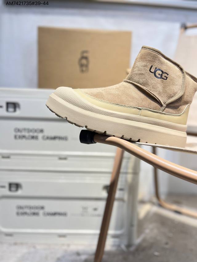 Ugg 雪地靴 防水麂绒皮革鞋面 美国轻奢品牌Ugg W Neuel尼瓦尔系列秋冬新款防污系列休闲保暖20251216 Am7421735#39-44
