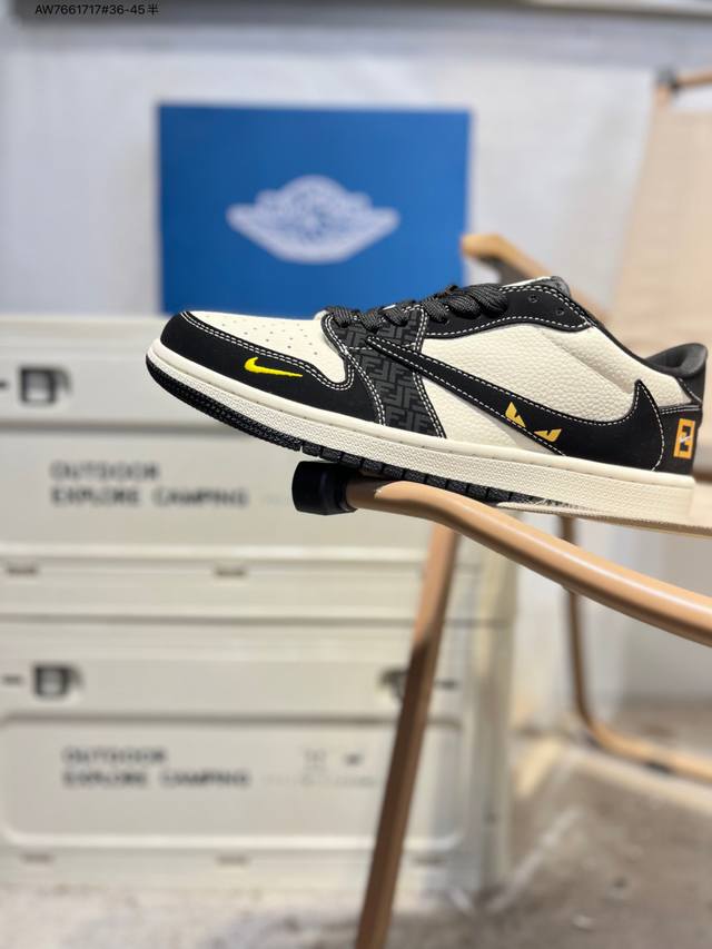 公司级头层皮乔丹Air Jordan 1 Low Aj1低帮系列篮球鞋 官方同步配色 原装级产物 #拒绝公底 立体鞋型 细节完美 高清洁度Dd7866 Aw76