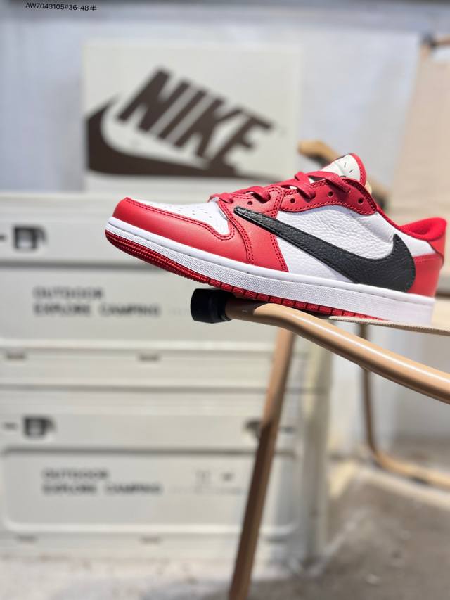 Air Jordan 1 Low Golf Sp Neutral Oliv Aj1乔丹一代高尔夫版系列低帮经典复古文化休闲运动鞋“Ts联名倒钩”Dm7866 A